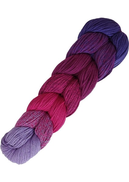 Spagettiyarn Makrome Ombre Menekşe El Örgü Ipliği