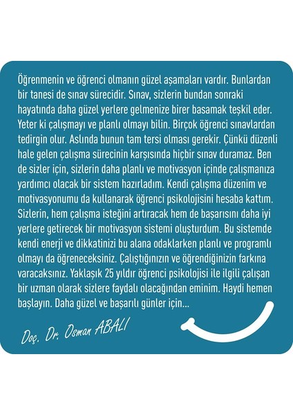 Dikkati Güçlendirme Seti 12 Yaş ve Motivasyon Defteri - Osman Abalı (Ciltli)