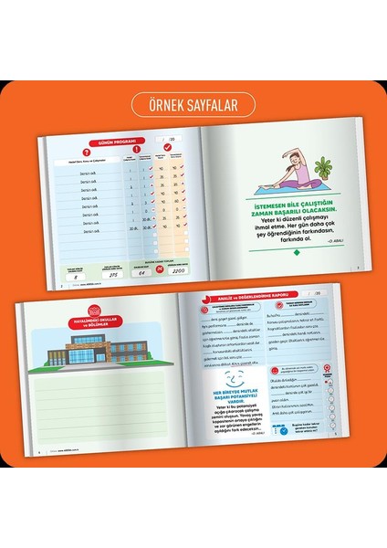 Dikkati Güçlendirme Seti 12 Yaş ve Motivasyon Defteri - Osman Abalı (Ciltli)
