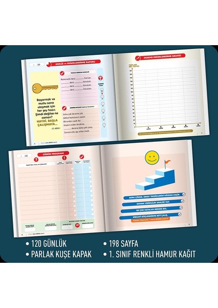 Dikkati Güçlendirme Seti 12 Yaş ve Motivasyon Defteri - Osman Abalı (Ciltli)