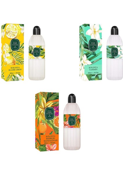 Kolonya Bodrum Mandalinası, Klasik Limon ve Yasemin