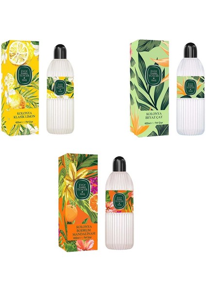 Kolonya Bodrum Mandalinası, Klasik Limon ve Beyaz Çay