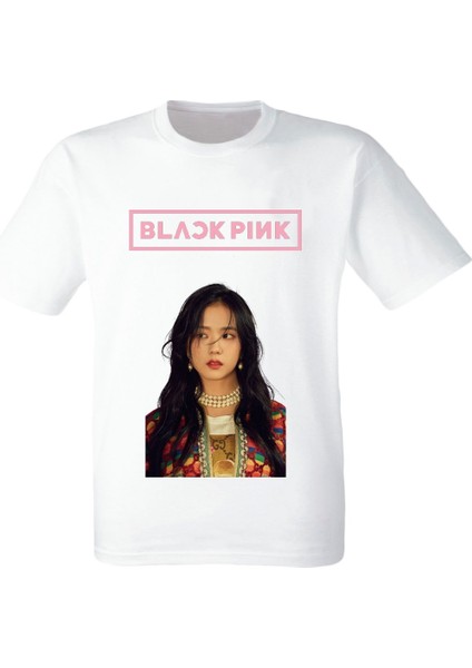 - Jisoo- Dijital Baskılı Çocuk Beyaz Tişört