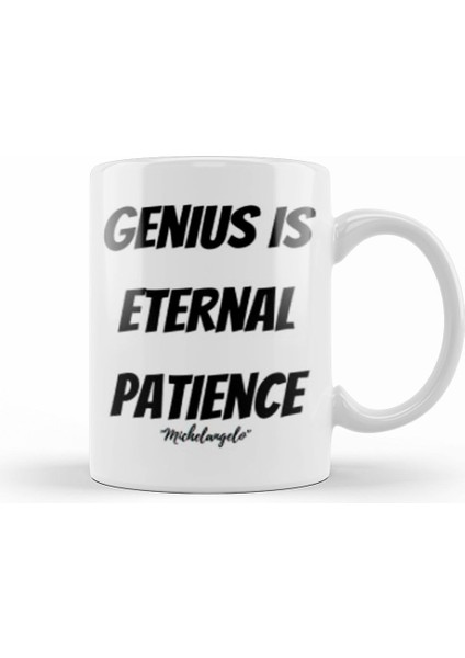 Michelangelo Quotes Gift Vintage Retro Rainbow Style Kupa Bardak Porselen