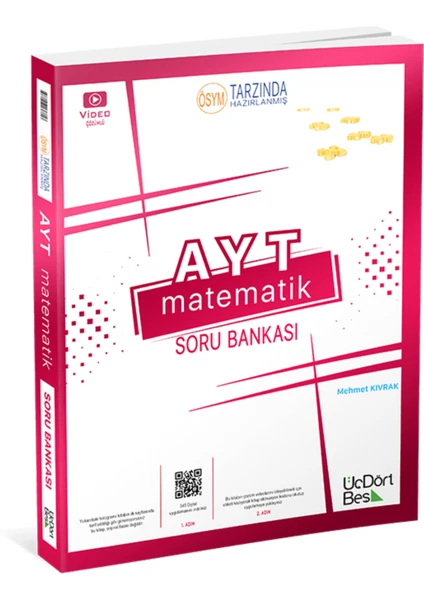 ÜçDörtBeş Yayınları 2024 AYT Matematik Soru Bankası