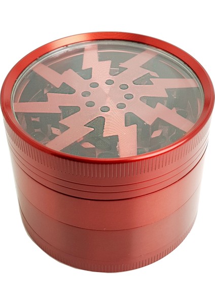 Kırmızı 63 mm Tütün Baharat Herbal Öğütücüsü Parçalayıcı PT55KRX fiyatları