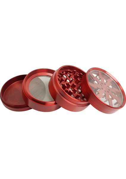 Kırmızı 63 mm Tütün Baharat Herbal Öğütücüsü Parçalayıcı PT55KRX modelleri