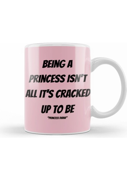 Princess Diana Quotes Art Giftuk Vintage Retro Style Kupa Bardak Porselen