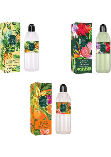 Kolonya Bodrum Mandalinası, Hawaii Ananas ve Yağmur Ormanları