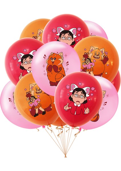 Turning Red Parti Dekoru Balon Seti (Yurt Dışından)