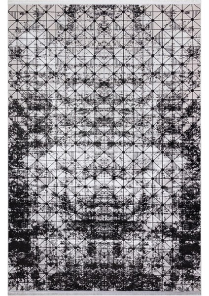 Poem PM06 Siyah Modern Desen Halı