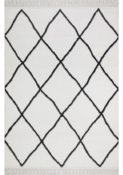 Çam Halı Havana HV07 Siyah Türkmen Halı Iskandinav Tarzı Modern Halı