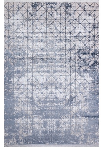 Poem PM06 Mavi Modern Desen Halı