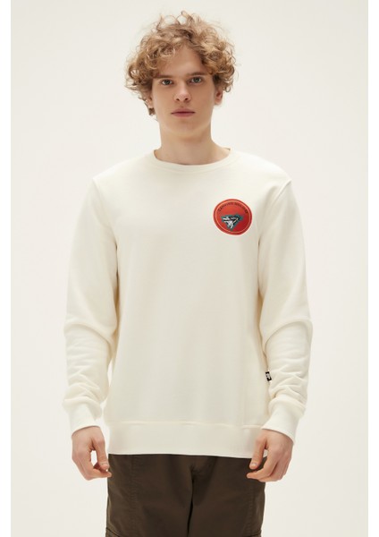 Bonfıre Crewneck Marshmalllow