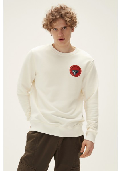 Bonfıre Crewneck Marshmalllow