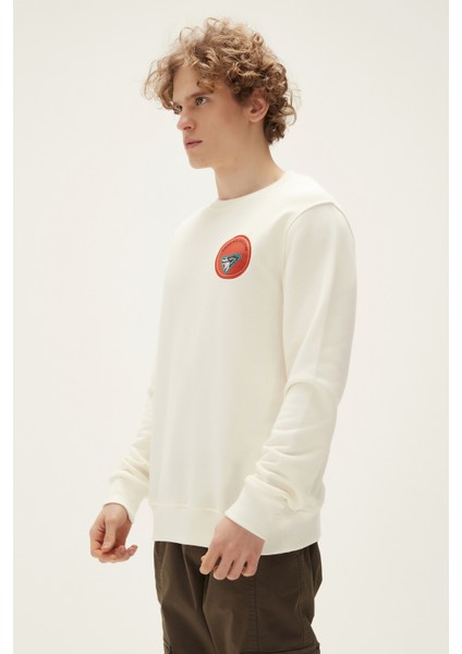 Bonfıre Crewneck Marshmalllow