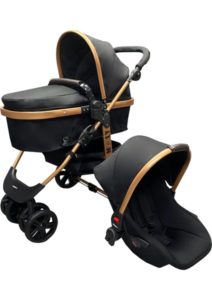 SC-2401 Travel Sistem Bebek Arabası - Gold Siyah