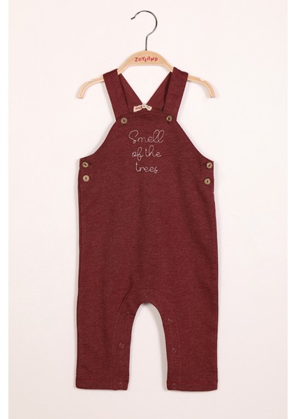 Kız Bebek Nakışlı Düğmeli Tulum (6AY-4YAŞ)