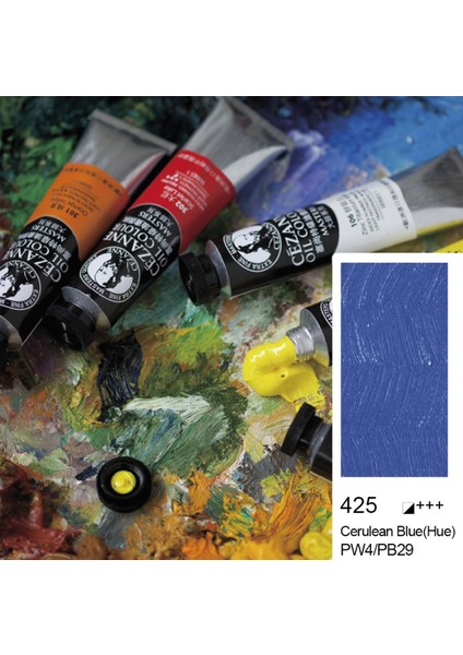 Cezanne Extra Fine Masters' Yağlı Boya 45ML (Oil Colour) Cerulean Blue Hue 425