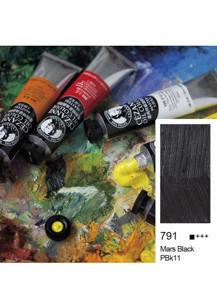 Cezanne Extra Fine Masters' Yağlı Boya 45ML (Oil Colour) Mars Black 791