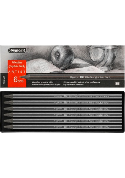 Grafit Kurşun Kalem 8b - 6'lı Set