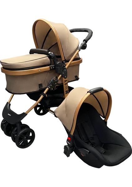SC-2401 Travel Sistem Bebek Arabası - Gold Kahve