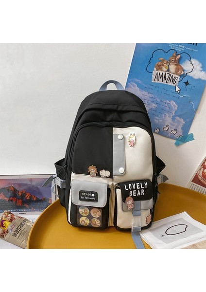 Büyük Kapasiteli Öğrenci Sırt Çantası - Siyah (Yurt Dışından) fiyatları