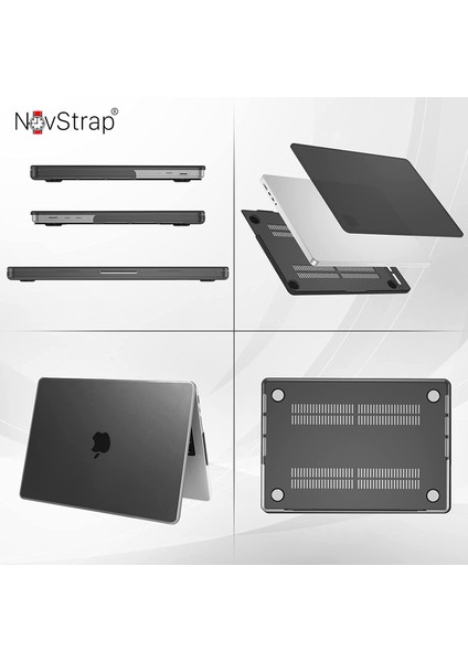 Apple Macbook Pro 14 Inç 2021 M1 Pro/max A2442 Uyumlu Kılıf Kapak Matte Anti Fingerprint