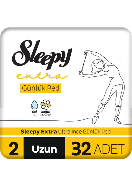 Extra Ultra İnce Günlük Ped Uzun 32 Adet Ped