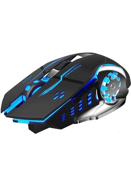 Pc- Laptop Işıklı Oyuncu Mouse Gaming USB Kablolu Siyah 1600 Dpi