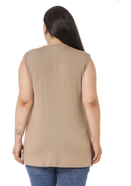 Büyük Beden Yarım Balıkçı Yanları Yırtmaçlı Uzun Viskon Vizon Body modelleri