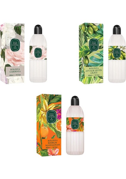 Kolonya Bodrum Mandalinası, Gardenya ve Ayvalık Zeytin Çiçeği