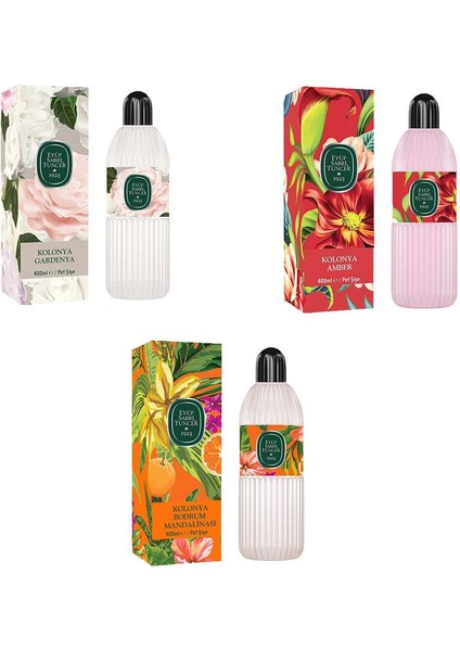 Kolonya Bodrum Mandalinası, Gardenya ve Amber