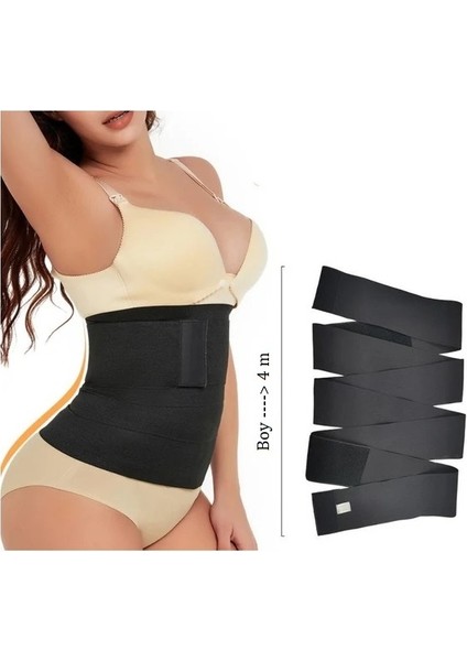 l Tummy Wrap Waist Trainer Inceltici Sıkılaştırıcı Bele Dolamalı Kum Saati Görüntüsü Sarma Bel Korse