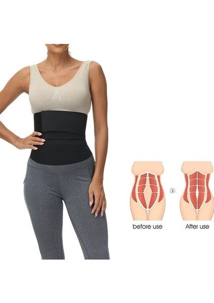 l Tummy Wrap Waist Trainer Inceltici Bele Dolamalı Kum Saati Görüntüsü Sıkılaştırıcı Sarma Bel Korse