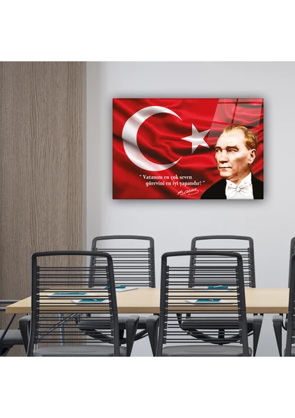 Cam Tablo | Atatürk Serisi | 3 | 40cm x 60cm