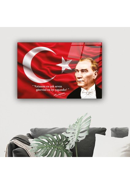 Cam Tablo | Atatürk Serisi | 3 | 40cm x 60cm