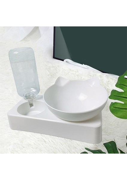 Köpek Kedi Kase Otomatik Besleyici Gıda Kase Bir Su Dağıtım Kase Içme Yükseltilmiş Standı Çanak Bowlsr Içecek Çeşmesi Pet Malzemeleri | Kedi Besleme ve sulama Malzemeleri (Yurt Dışından)