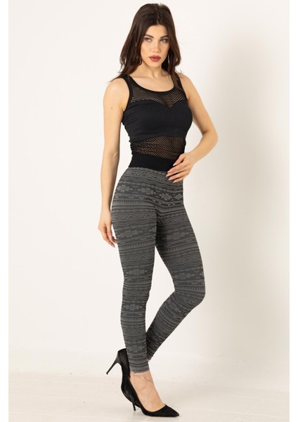 Seamless Bayan Desenli Tayt