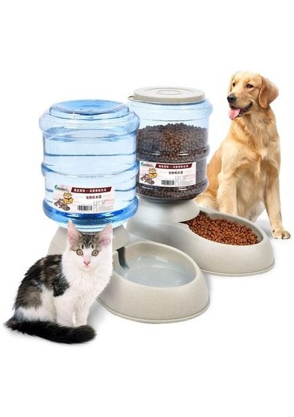 3.8l Otomatik Pet Besleyici Büyük Kapasiteli Kedi Su Çeşmesi Plastik Pet Kedi Köpek Su Şişesi Besleme Kaseleri Su Dağıtıcı | Kedi Besleme ve sulama Malzemeleri (Yurt Dışından)