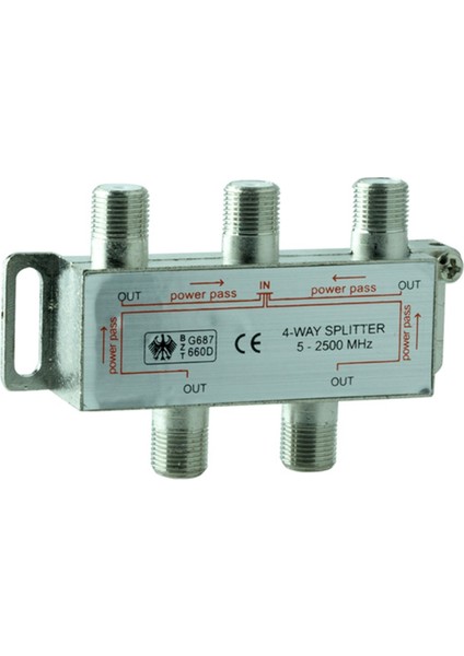 1/4 Splıtter 5-2500 Mhz Mag