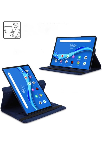 Samsung Galaxy Tab A8 10.5 X200 Kılıf Dönerli Standlı + Ekran Koruyucu Nano