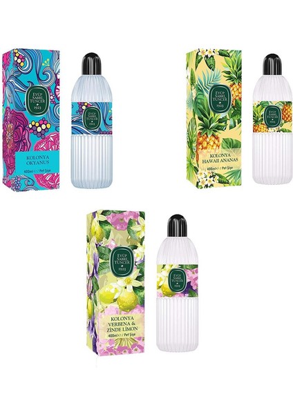 Kolonyası Verbena & Zinde Limon, Okyanus ve Hawaii Ananas