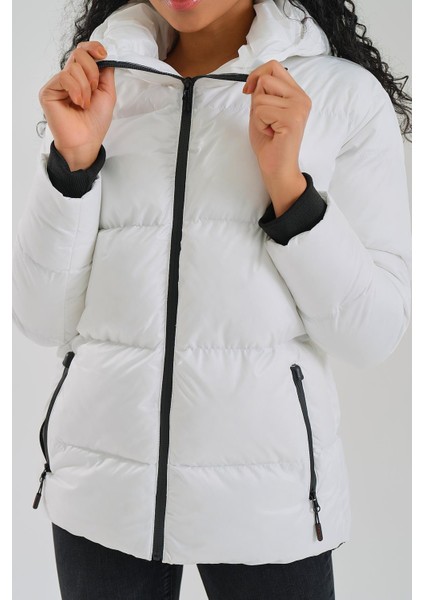 Kadın Mont Kapüşonlu Şişme 4128 RD23KB234128