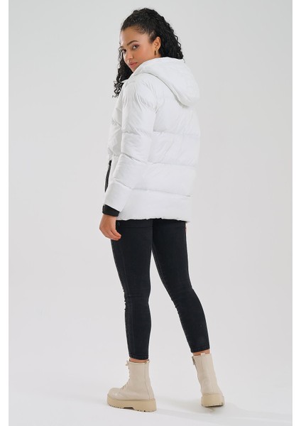 Kadın Mont Kapüşonlu Şişme 4128 RD23KB234128