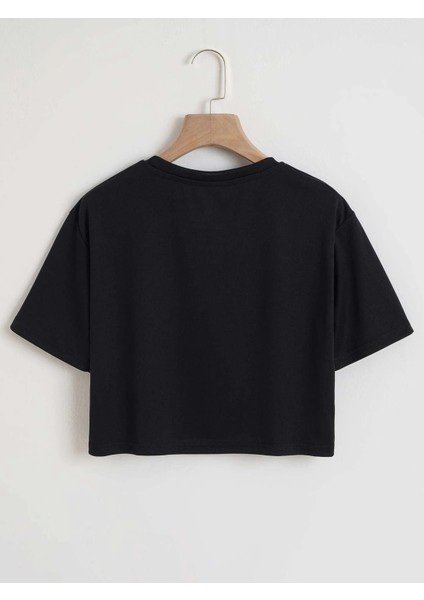 Crop Siyah Tshirt fiyatları