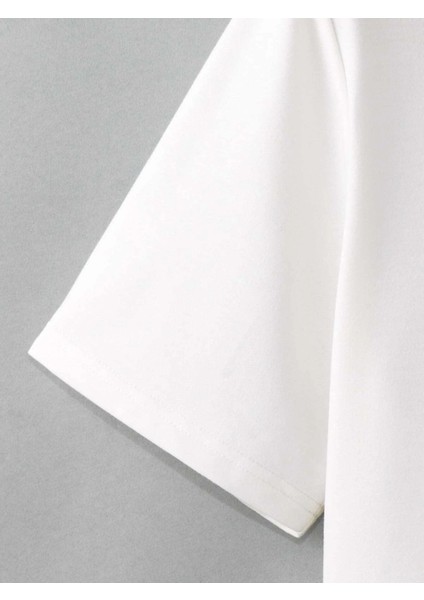 Süslü A Baskılı Oversize Tshirt fırsatları