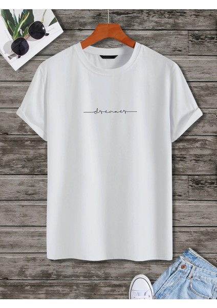 DAXİS Sportwear Company Dreamer Baskılı Oversize Tshirt