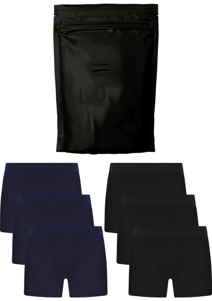 Erkek Boxer Likralı 6'lı Premium Paket