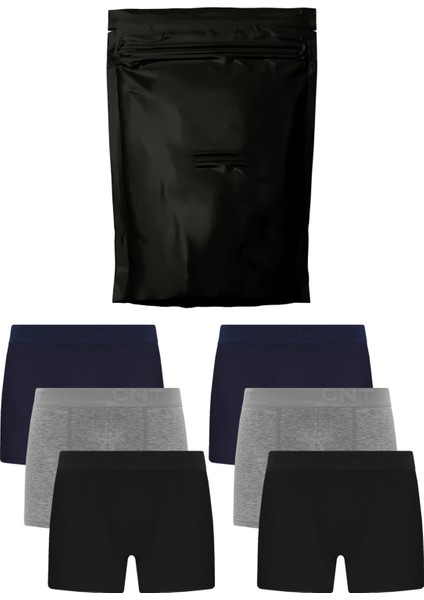 Erkek Boxer Likralı 6'lı Premium Paket